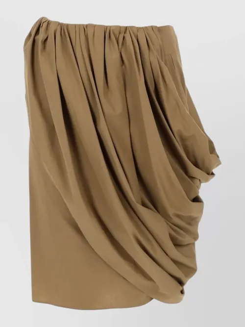 Chloé - draped skirt asymmetric hem elastic waistband