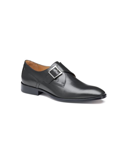 Men's Richland Monk Strap Dress Shoes - Black Full Grain