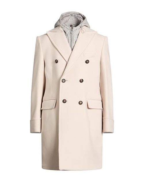 Platinum Man Coat Beige Size 38 Wool, Cashmere, Silk