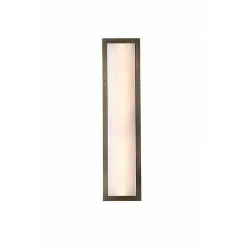 Alabaster Aged Brass LED Wall Sconce from the Sedona Collection