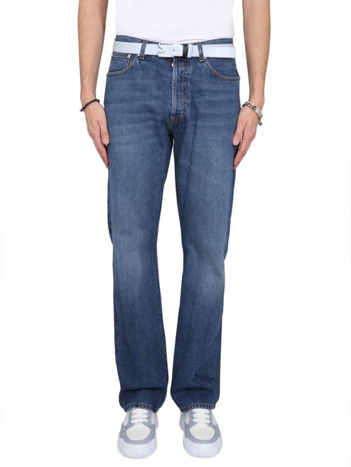 Blue Mid Rise Jeans