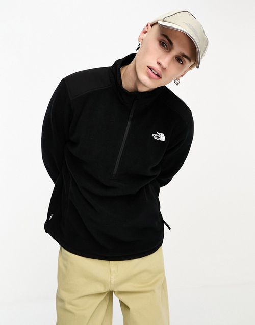 Alpine Tech 1/2 zip fleece in black