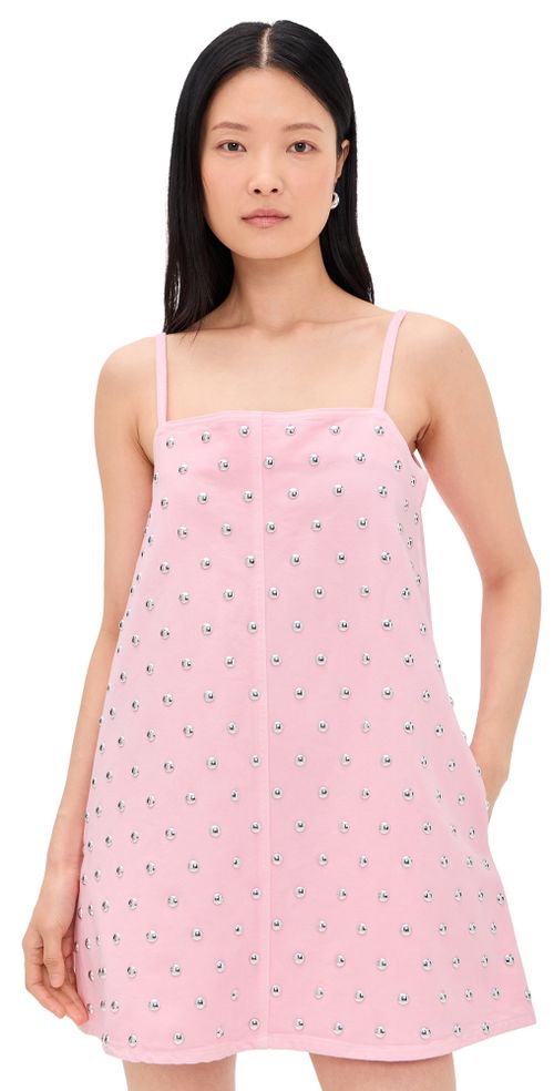 Studded Mini Dress Pink