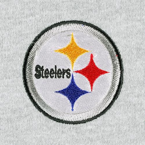 Men's Heather Gray Pittsburgh Steelers Big & Tall Fleece Raglan Full-Zip Hoodie Jacket - 5xb