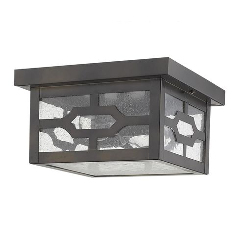 Oil-Rubbed Bronze Two Light Flushmount from the Calvert Collection