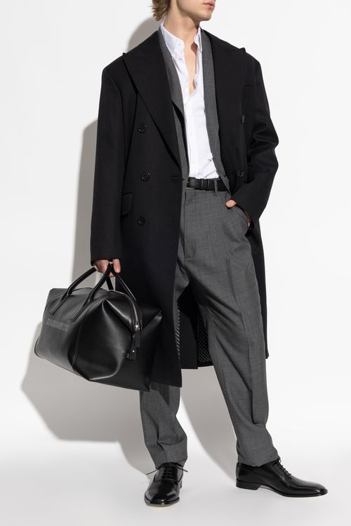 Dsquared2 Wool Coat, Men's, Black