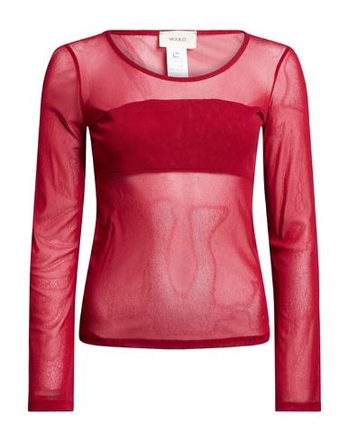 Woman Top Burgundy Size M Polyamide