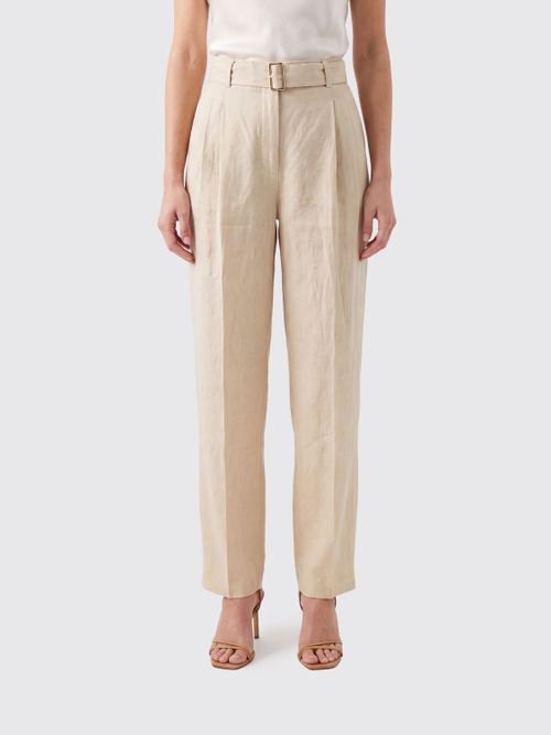 Pants Woman color Beige