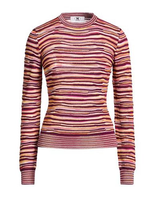 Woman Sweater Burgundy Size L Wool, Viscose, Cotton, Metallic fiber