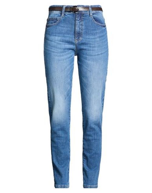 Woman Jeans Blue Size S Cotton, Elastane