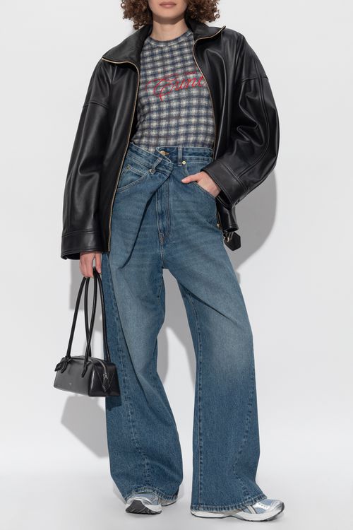 "Celine" Lambskin Jacket, Women's, Black