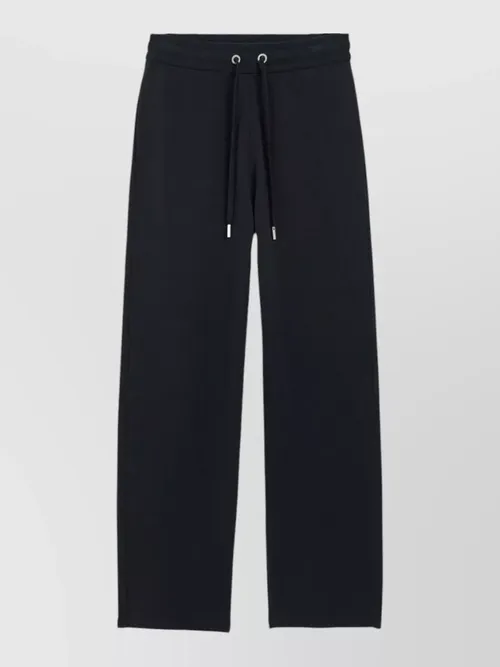 Ami Paris - straight trousers wide leg eyelet detai