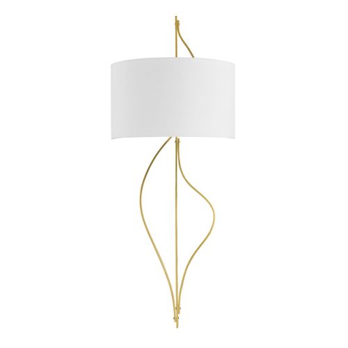 Vintage Brass Two Light Wall Sconce from the Akina Collection