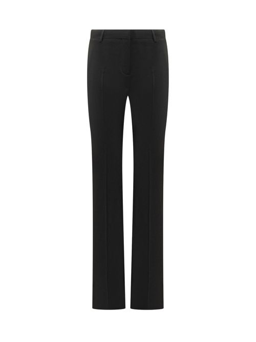 Black Straight Flat Front Pants