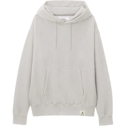 Drawstring-hood hoodie