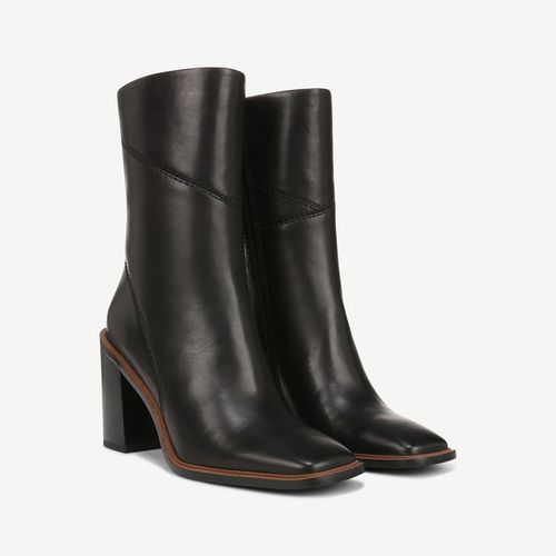 Stevie Mid Calf Boot Black Leather