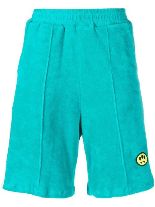 Logo-patch terry shorts - Blue