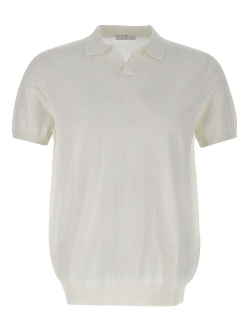 Polo-collar t-shirt - White