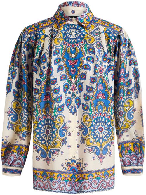 Paisley-print shirt - White