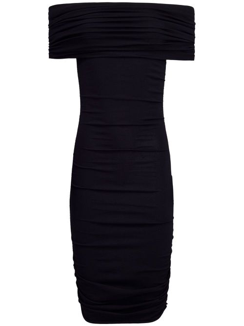 The Aerica drapped dress - Black