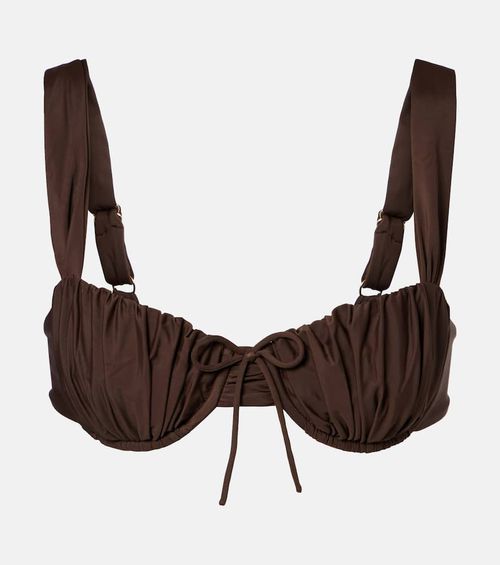 Dinard ruched bikini top