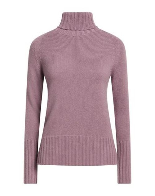 Woman Turtleneck Lilac Size M Cashmere