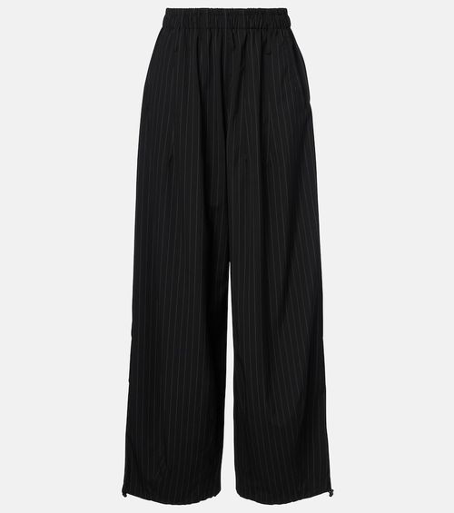 Oakdale pinstripe wide-leg pants
