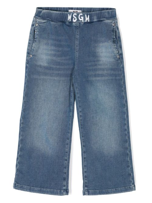 Logo-print jeans - Blue
