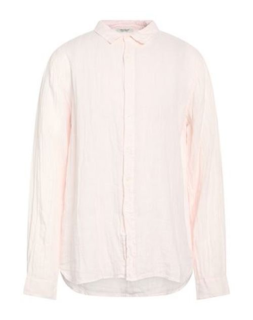 Man Shirt Light pink Size XXL Linen