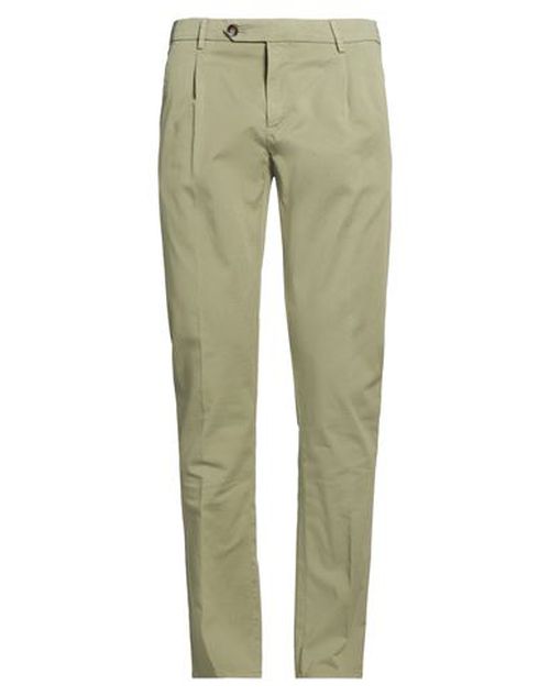 Man Pants Sage green Size 30 Cotton, Elastane