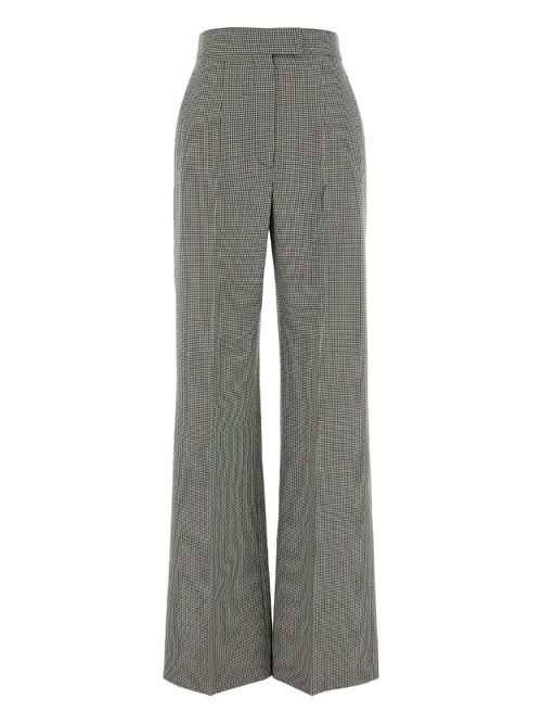 Alexander McQueen houndstooth wool trousers - Black