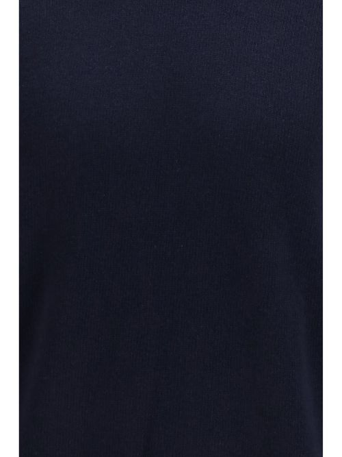 Fleece Wool Crewneck Sweater — Navy