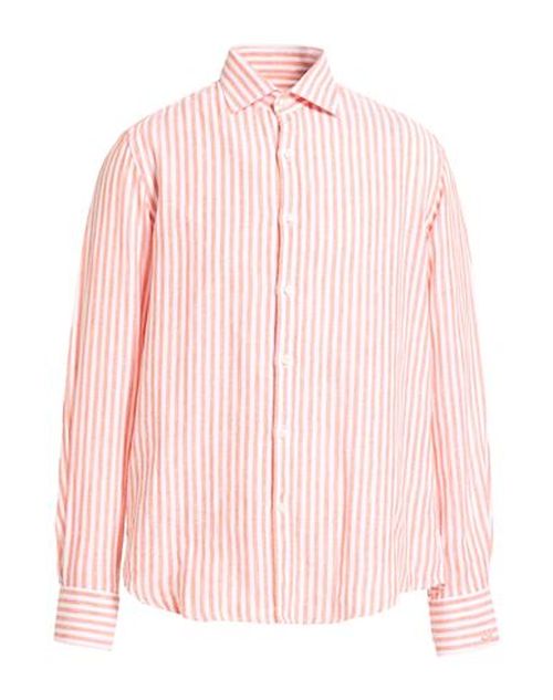 Man Shirt Salmon pink Size 15 ½ Linen