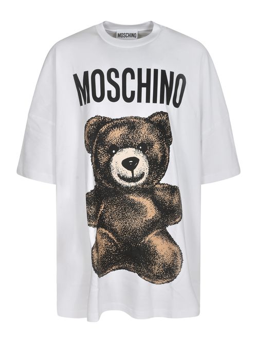 Oversized Bear Logo Print T-shirt