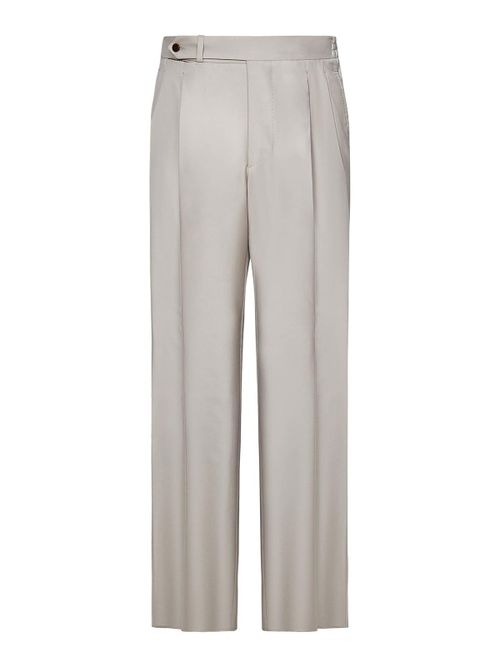 Beige Capri Model Trousers