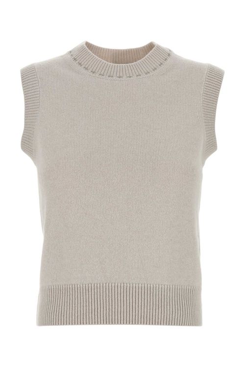 Beige Cashmere Vest