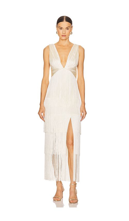 Michael Costello x REVOLVE Skylar Maxi Dress in Ivory. XXS also in