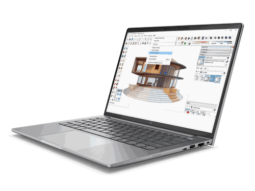 HP ZBook 8 G1i 14 inch Mobile Workstation PC, Silver + HP Ultra-Fast-Scroll Wireless Mouse