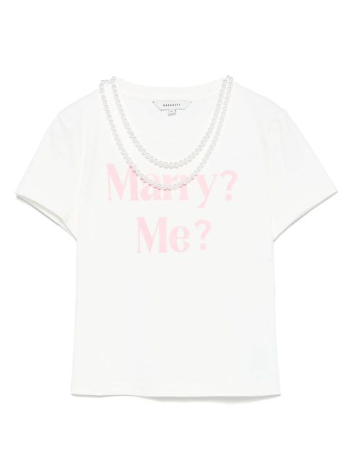 Stretch-cotton t-shirt - White