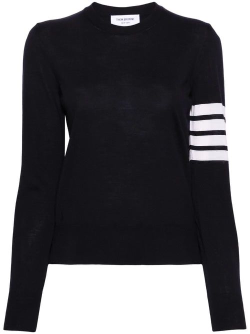 Wool 4-Bar Relaxed Pullover