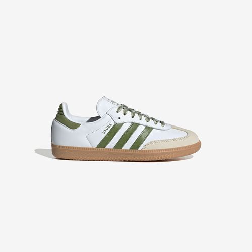 Adidas Women's Samba OG - ftwr white/tech olive/GUM 3 - female