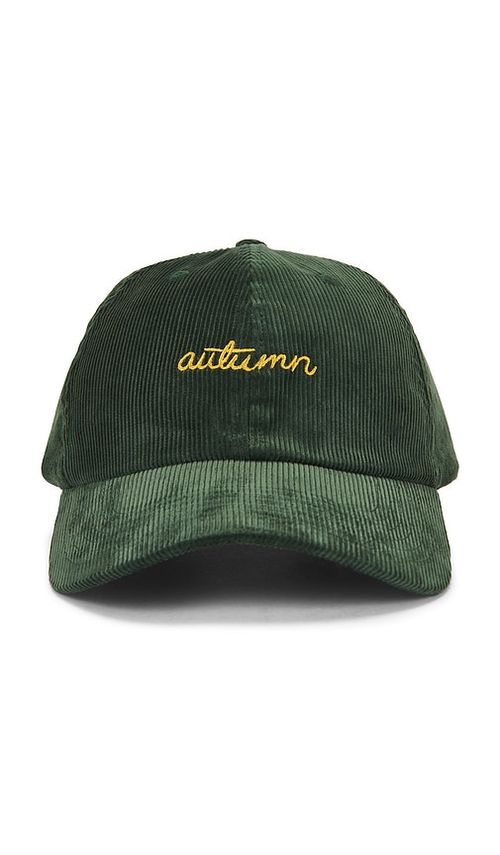 Autumn Headwear Cord 6 Panel Cap in Green