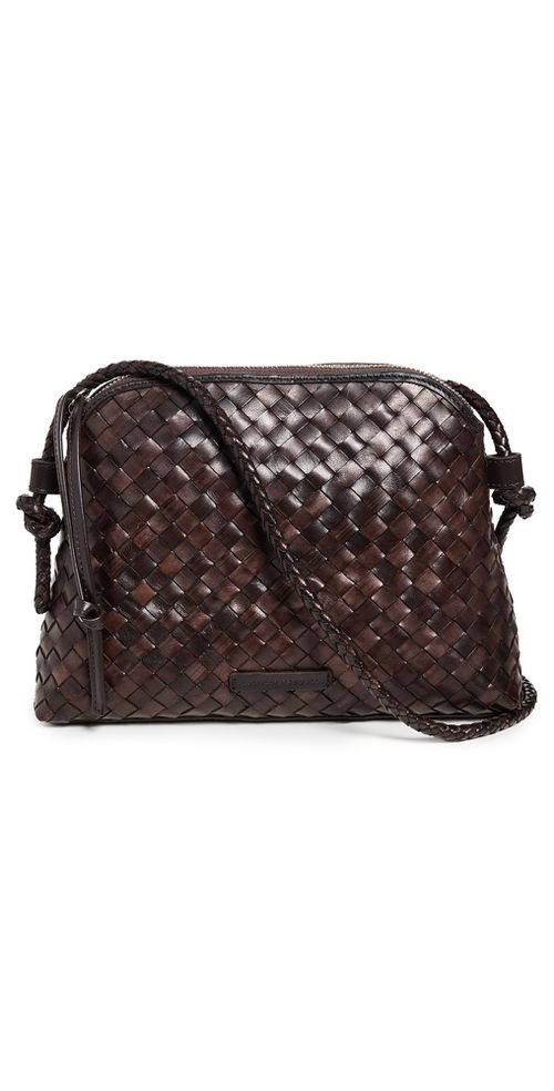 Mallory Woven Crossbody Bag Chocolate One Size