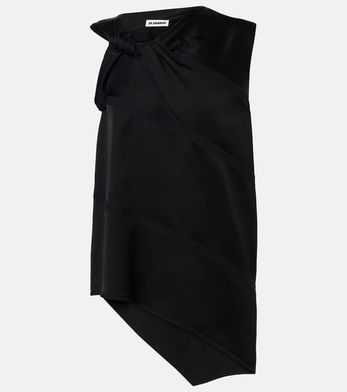 Asymmetric satin top