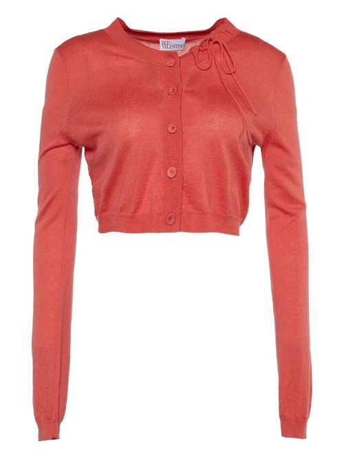 Cropped button-up cardigan - Pink