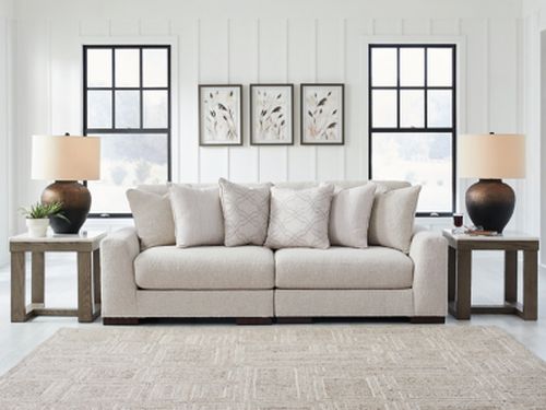 Cavella 2-Piece Next-Gen Nuvella™ Performance Fabric Modular Loveseat, Pebble