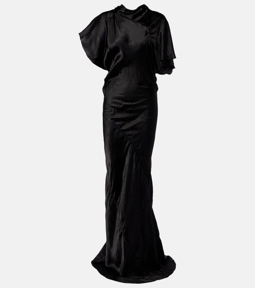 Seb draped satin gown