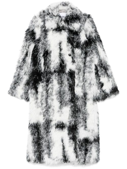 Faux-fur coat - Black