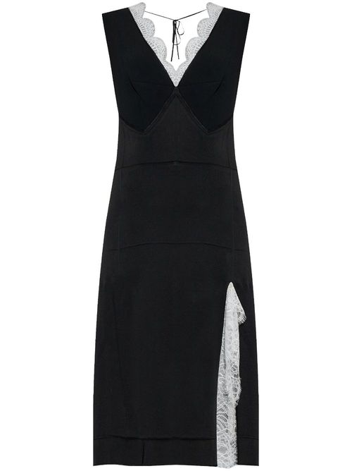 V-neck dress - Black