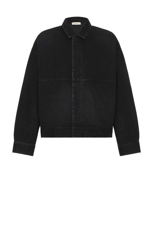 Fear of God Denim Trucker Jacket in Black - Black.  S also in